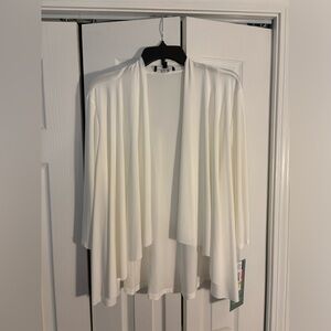 White 3/4 Sleeve Cardigan
